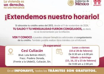 Infonavit realizará jornadas de fin de semana en Sinaloa 