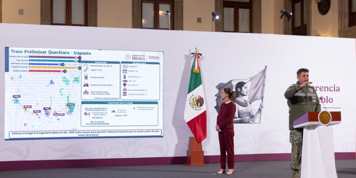 Anuncia Presidenta Claudia Sheinbaum que este año inician las obras de los tramos AIFA-Pachuca, México Querétaro, Querétaro-Irapuato y Saltillo-Nuevo Laredo