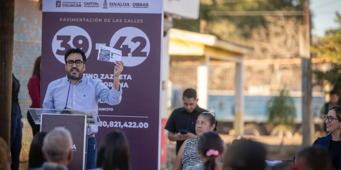 Obras con sentido social generan que las familias de Culiacancito vivan mejor: Juan de Dios Gámez