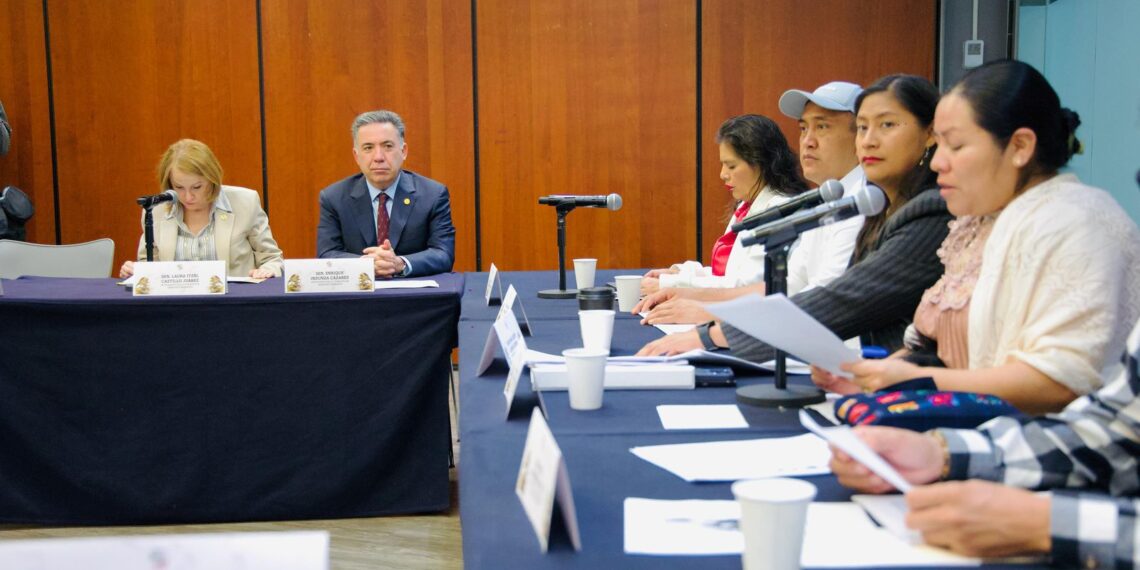 Inzunza Cazarez se reúne con la Comisión de Derechos Humanos