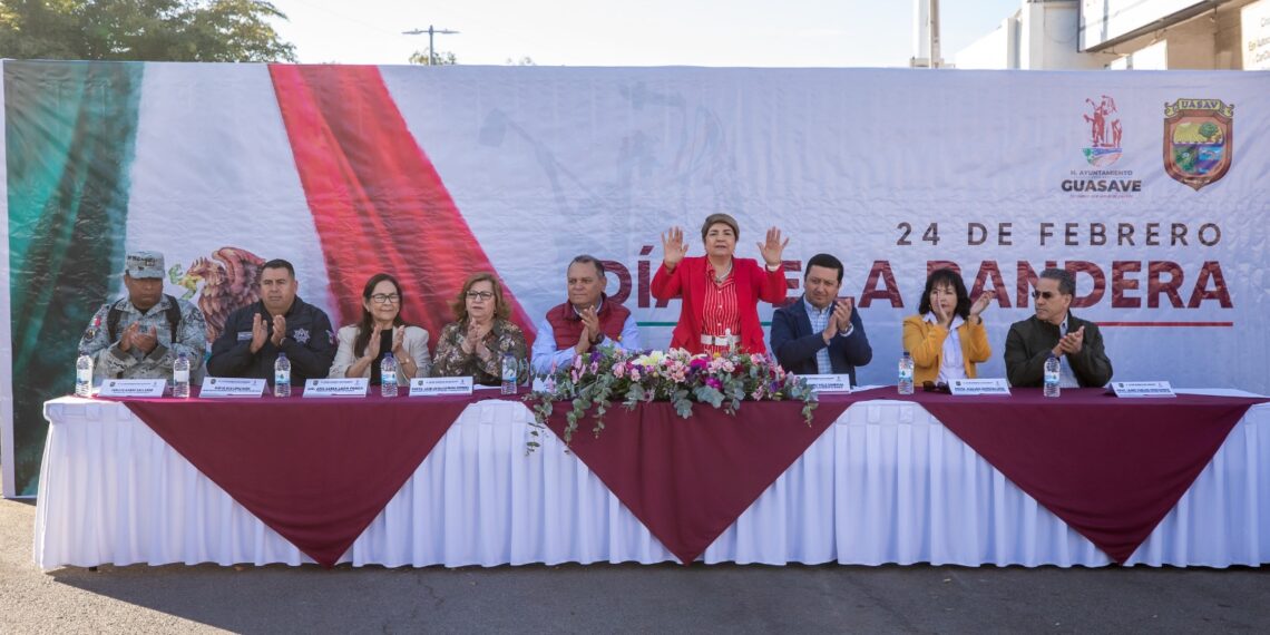 Tenemos un compromiso con México; en el Día de la Bandera, la alcaldesa de Guasave llama a defender la soberanía, la justicia y la transformación