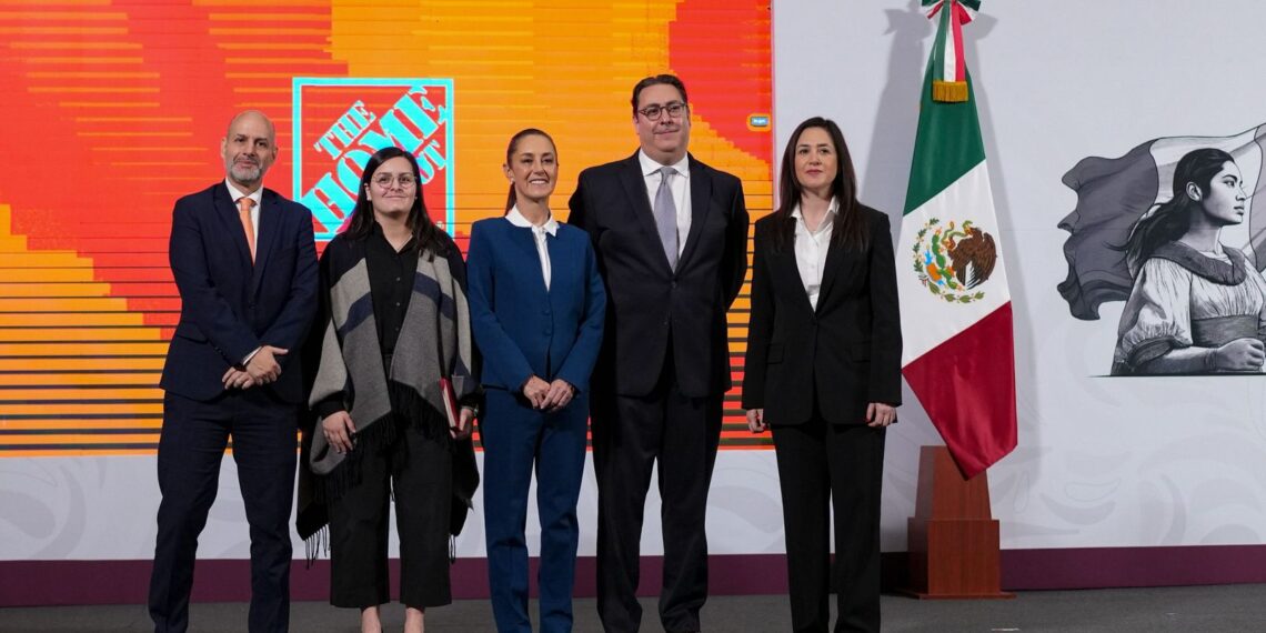 Como parte del plan México, the home depot anuncia inversión de mil 300 mdd de 2025 a 2028; se generarán 20 mil empleos directos