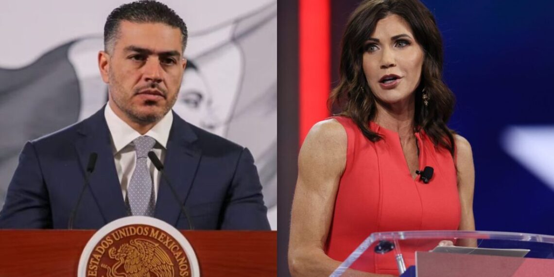 García Harfuch habla con secretaria de Seguridad Nacional de EE.UU. sobre coordinación fronteriza