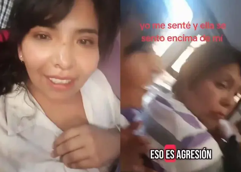 ‘Y todo por un asiento’ Joven exhibe a mujer que se sentó sobre ella en el Metrobús