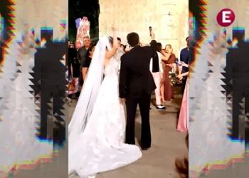 “¡Cuídala, cuídala!”: Boda se lleva la atención en el 8M en Mérida