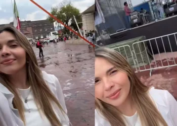 Desolado concierto en Edomex: Cantante se presenta y su única audiencia es su novia