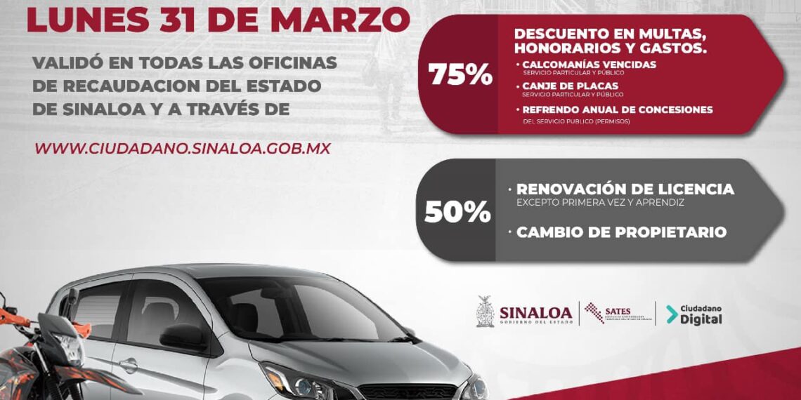 ¡Atención conductores! Quedan solo 6 días para realizar el trámite vehicular 2025 en Sinaloa