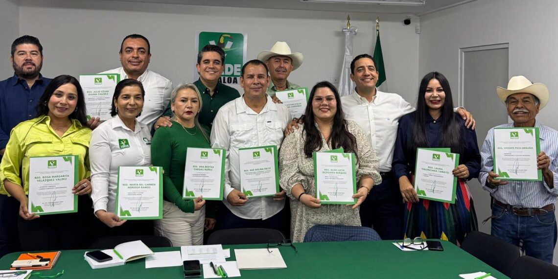 El Guasavense Noé Molina encabezará la Coordinación Estatal de regidores del Partido Verde en Sinaloa