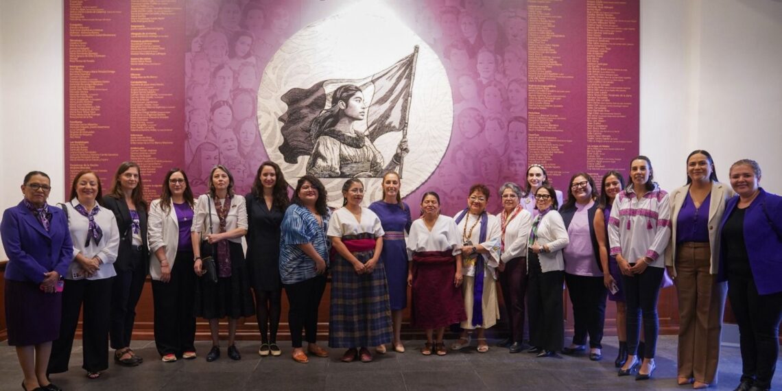 Presidenta Claudia Sheinbaum inaugura la sala mujeres en la historia en Palacio Nacional en conmemoración del 8M
