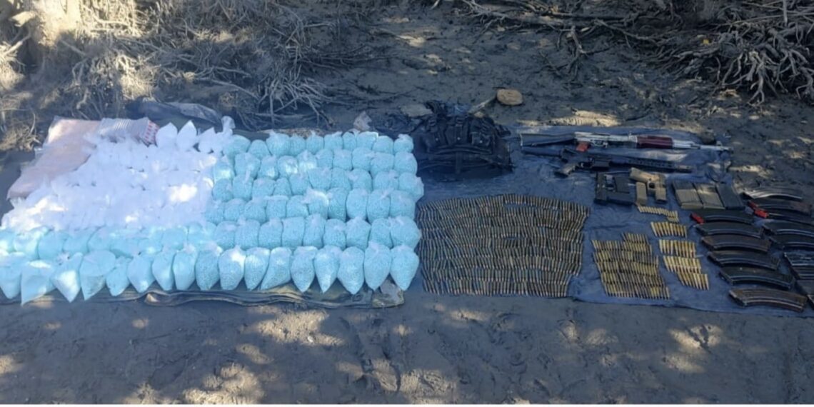 Aseguran drogas con valor estimado de 128 MDP, en Navolato