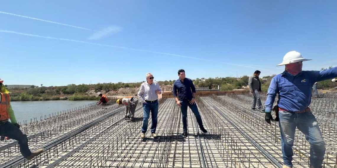 Supervisa Rocha Moya, avance de obra en Culiacán: Puente que une Blvd Sánchez Alonso y sector Santa Fé