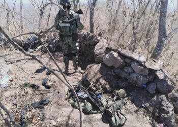 Localizan campamento y material bélico diverso en el municipio de Escuinapa