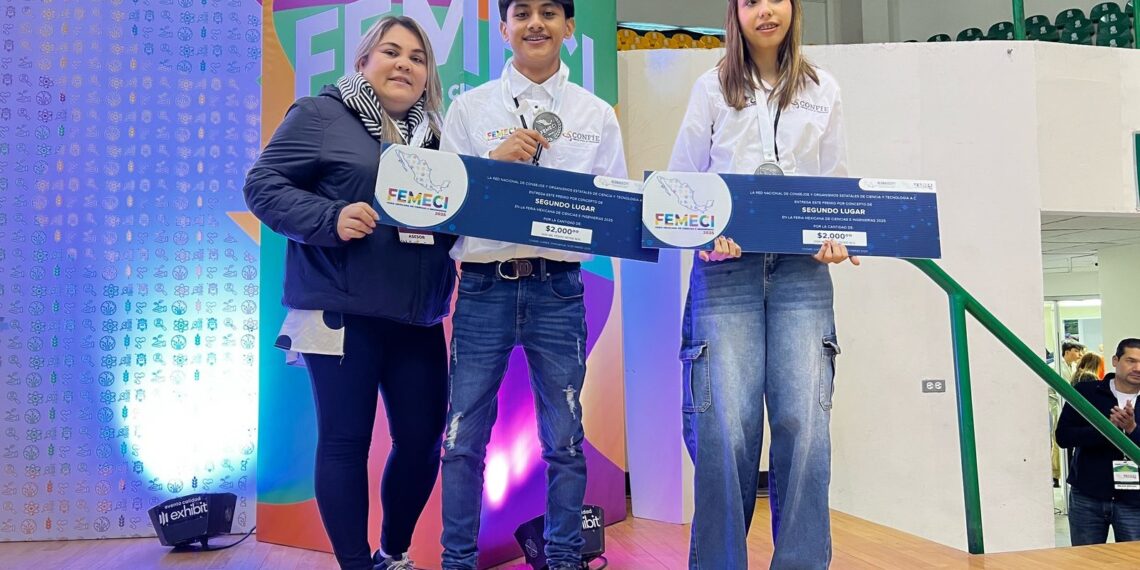 Alumnos de COBAES obtienen el segundo lugar en la Feria Mexicana de Ciencias e Ingenierías 2025