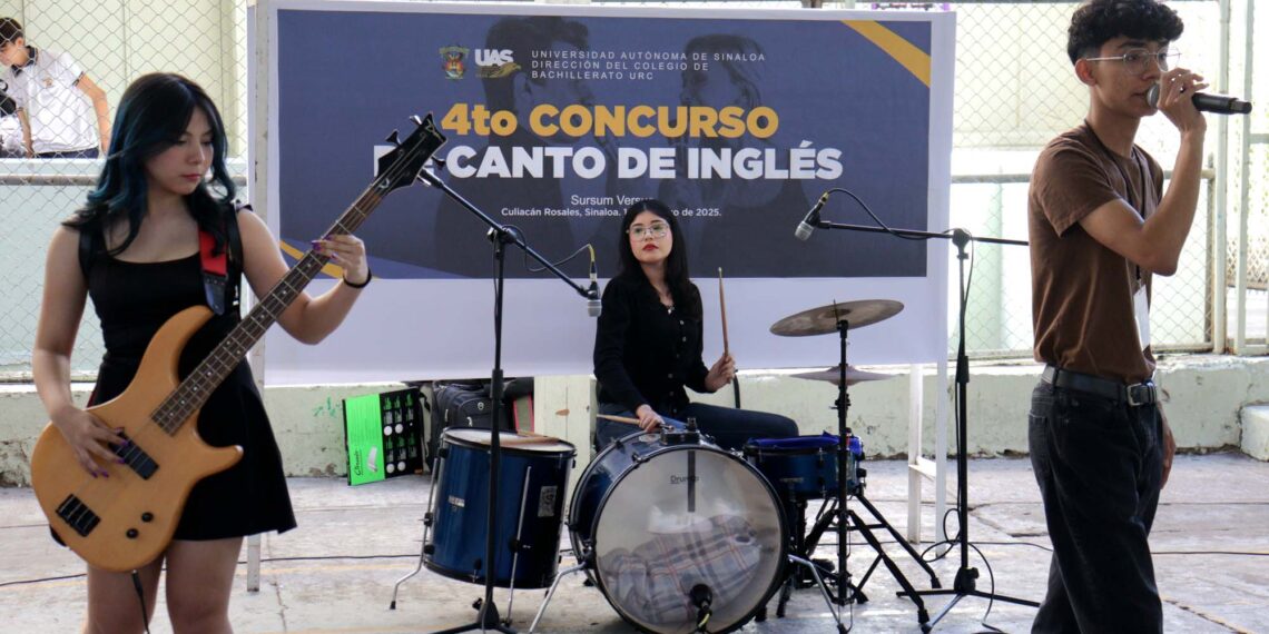 ¡Talento y pasión estudiantil! Realizan en la Preparatoria Dr. Salvador Allende de la UAS la fase regional del Cuarto Concurso del Canto en Inglés