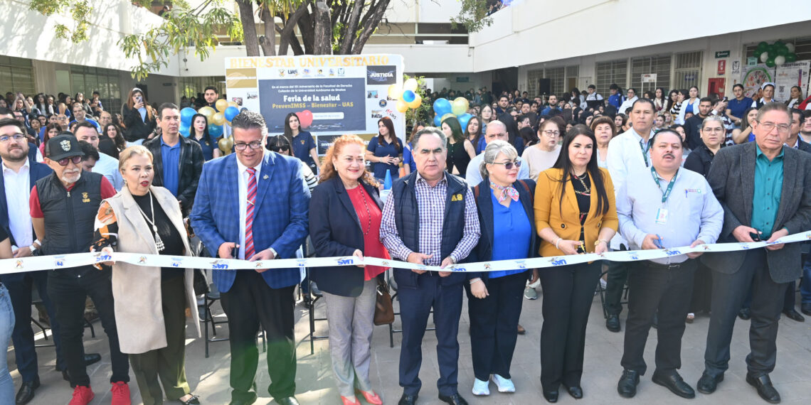 ¡Emblemática! Encabeza el Rector Jesús Madueña el 151 aniversario de la Facultad de Derecho con la realización de la Feria de la Salud PrevenIMSS-Bienestar-UAS