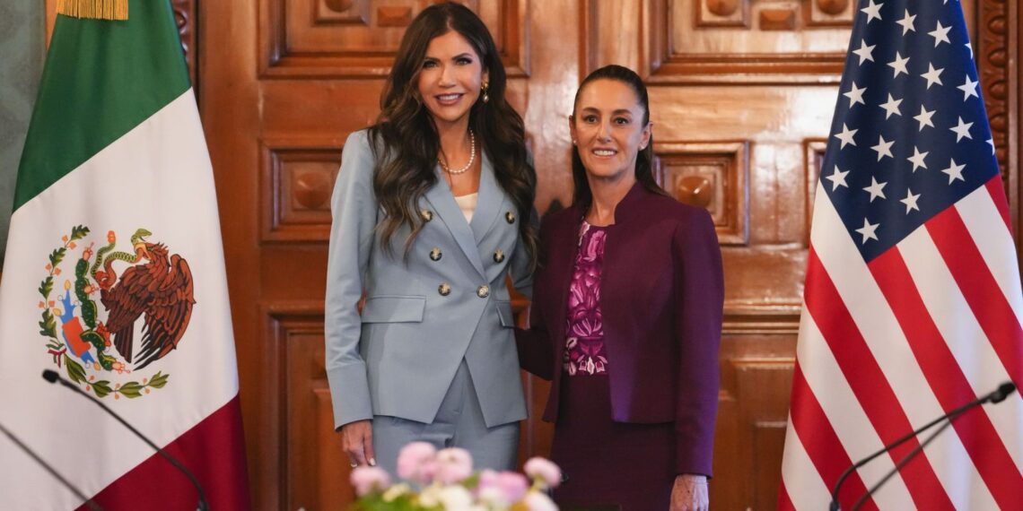 Kristi Noem y Claudia Sheinbaum se reúnen para hablar de Migración y Seguridad