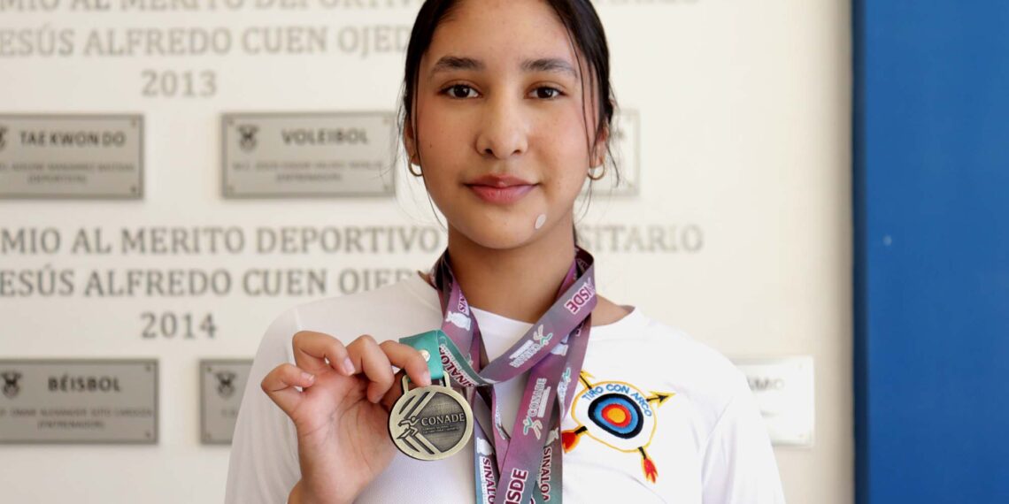Alison Romero, de la Academia de Tiro con Arco de la UAS, logró por segundo año consecutivo su clasificación a los Juegos Nacionales CONADE