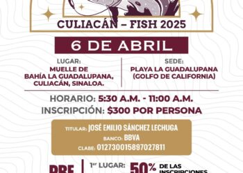 Invitan al Primer Torneo de Orilla “Descubriendo la Guadalupana” Culiacán – Fish 2025
