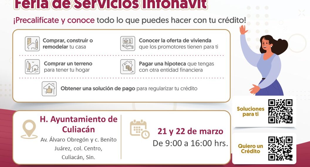 Infonavit realizará mega feria de servicios en Culiacán