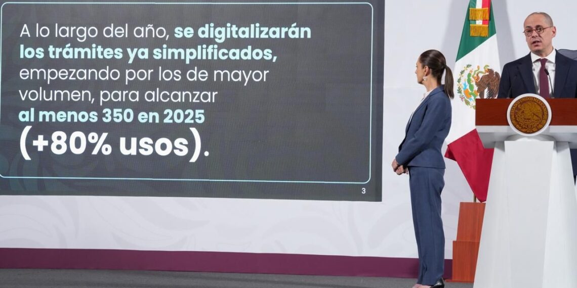 Presidenta Claudia Sheinbaum informa que hoy se publica en el DOF reducción de 342 a 151 trámites federales para tener un Gobierno más eficiente, menos burocrático y sin corrupción