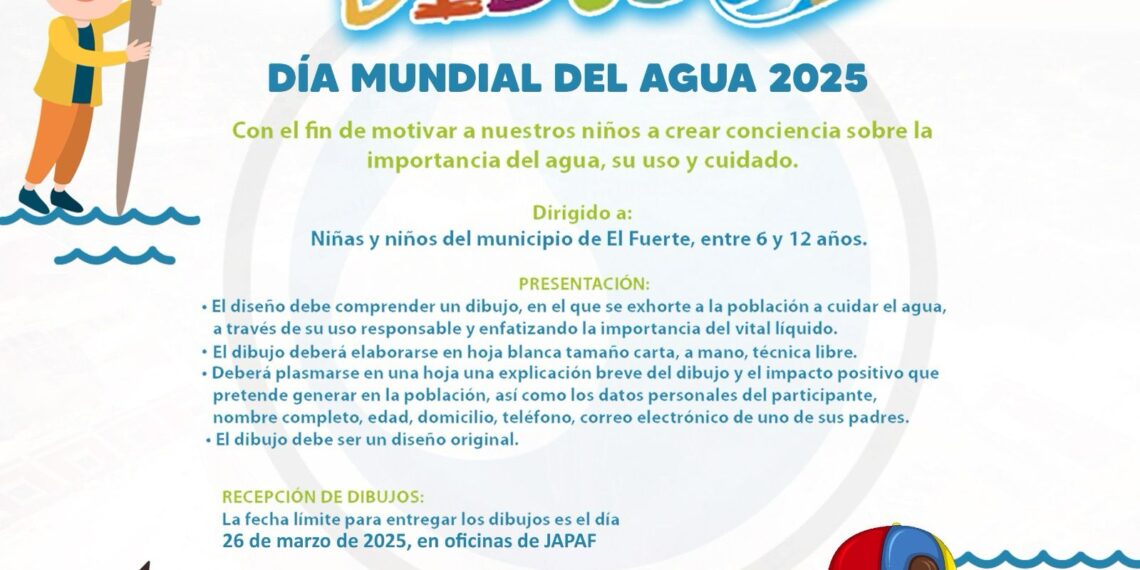 JAPAF invita a participar en el Concurso Infantil sobre el Cuidado del Agua.