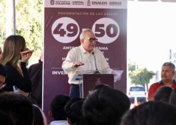 “Mejoramos condiciones de movilidad para alumnos y ciudadanos”: Gobernador Rocha, al entregar calles en Barrancos