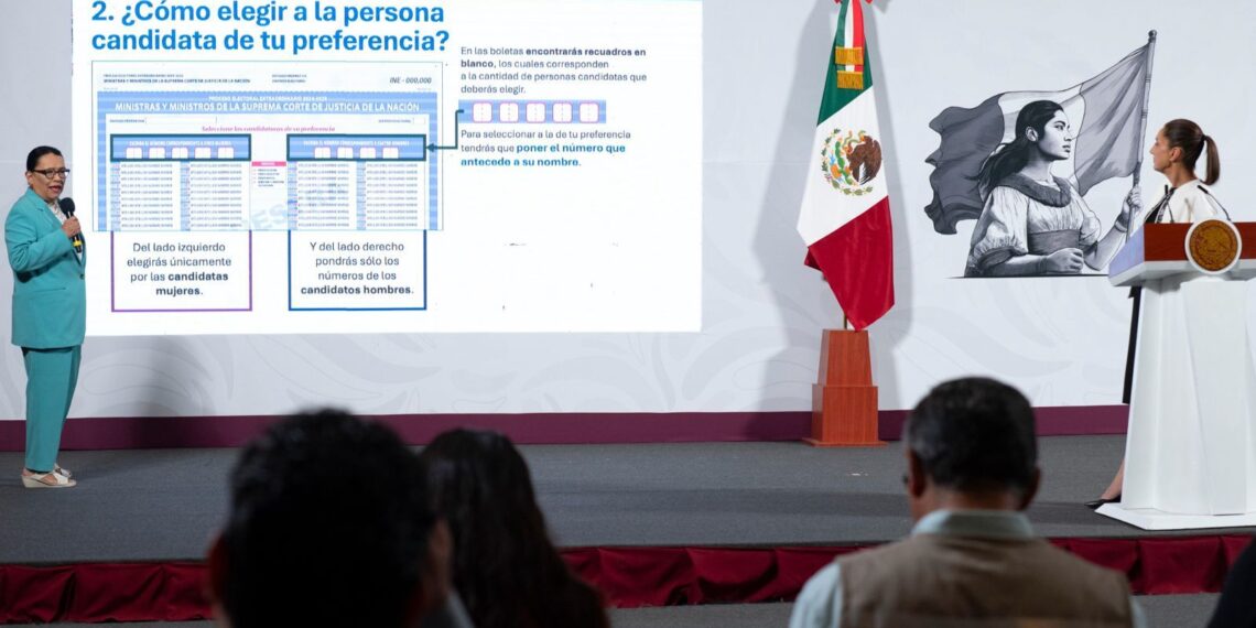 “Estamos todos desde abajo, cambiando al Poder Judicial”: Presidenta Claudia Sheinbaum destaca importancia de la elección del próximo 1 de Junio