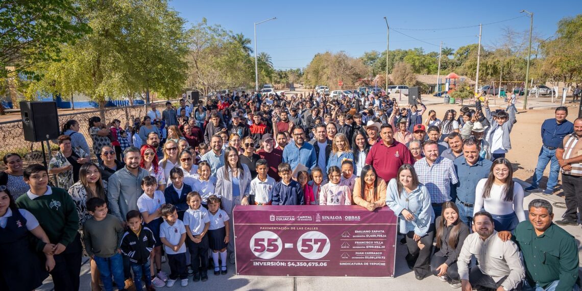 Juan de Dios Gámez entrega obras con sentido social en Tepuche por 34 millones de pesos