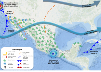 Frente frío y onda de calor afectarán este 11 de marzo a México