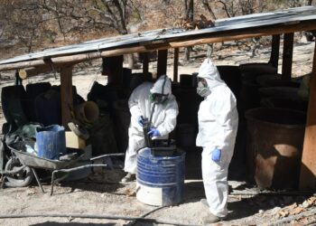 Ejército asegura narcolaboratorio en Choix; producía 2 toneladas diarias de cristal