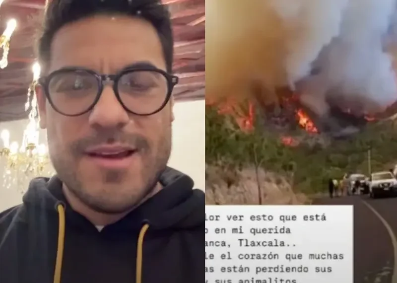 Carlos Rivera reúne víveres para afectados tras incendios de Tlaxcala