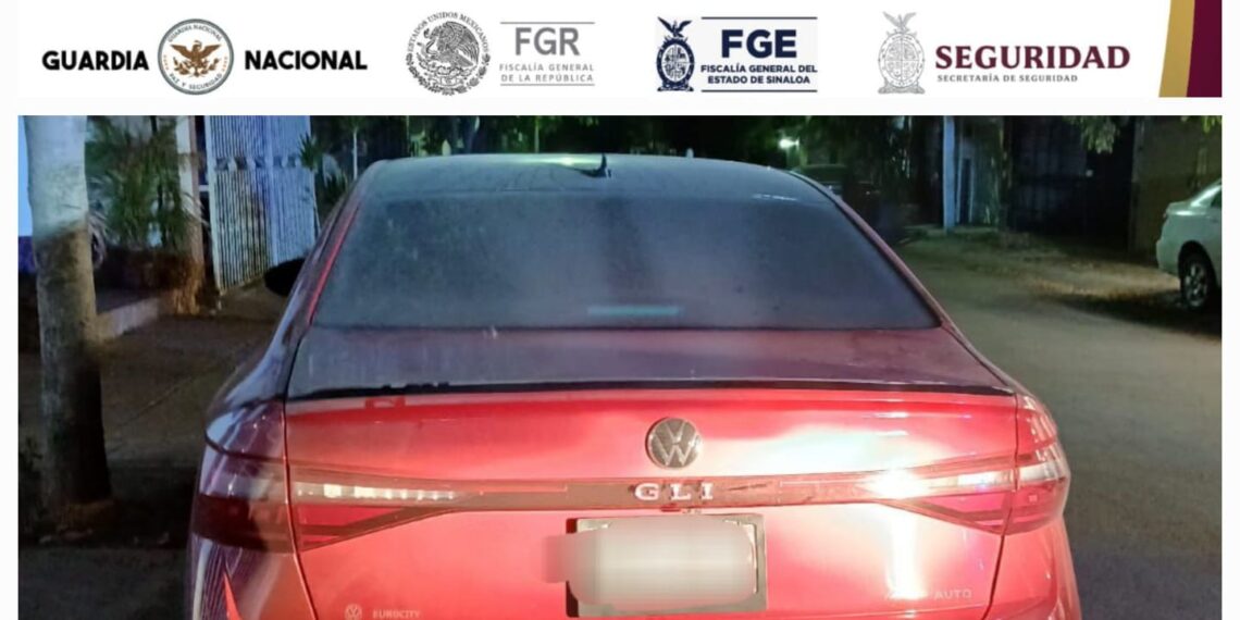 Elementos de seguridad recuperan vehículo robado en Culiacán