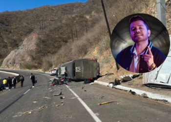 Autobús accidentado en la Mazatlán-Durango sería del exvocalista de La Adictiva, Memo Garza