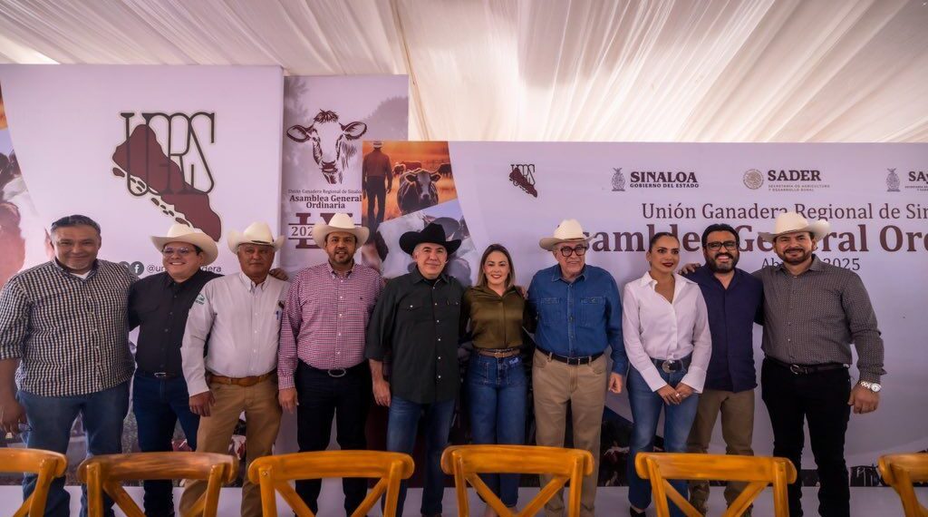 Autoridades Respaldan la Ganadería en Sinaloa en Asamblea General: Asiste el senador Enrique Inzunza Cázarez