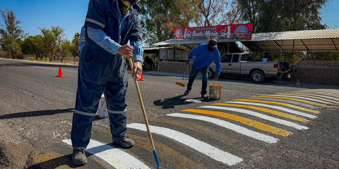 Gobierno de El Fuerte mejora la imagen urbana y fortalece la seguridad vial