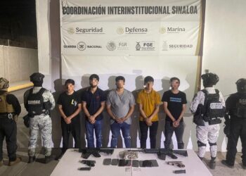 ¡Otra vez en un motel! Detienen a cinco hombres armados en Culiacán