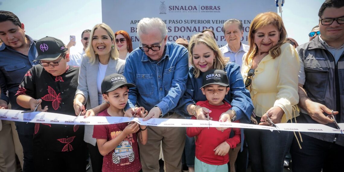 Rocha encabeza apertura del Puente Colosio, para mejorar movilidad y desarrollo de Mazatlán