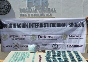 Aseguran arma de fuego y droga en el sector norte de Culiacán