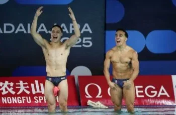 Rommel Pacheco presume que cumplió promesa y sonó el Himno Nacional en el Mundial de Clavados: “México lo cantó y dos veces”