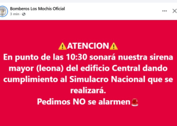 Bomberos de Los Mochis anuncian activación de sirena por Simulacro Nacional
