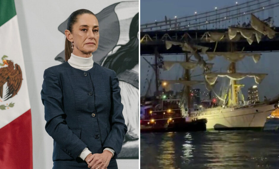 Sheinbaum afirma que promoción de la elección judicial en el buque Cuauhtémoc no implica un involucramiento de la Marina