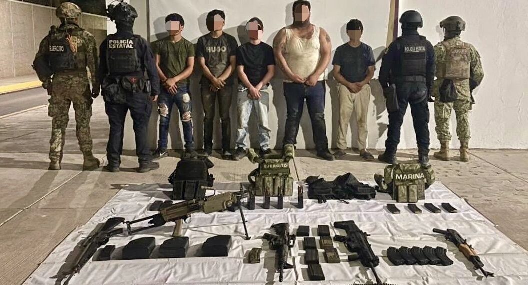 Cinco detenidos y un arsenal asegurado tras enfrentamiento en La Palma