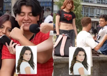 VIDEO: Novios niegan conocer a actriz de cine para adultos… pero sus caras dicen otra cosa