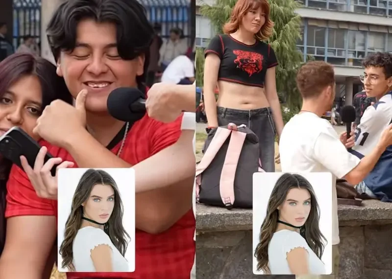 VIDEO: Novios niegan conocer a actriz de cine para adultos… pero sus caras dicen otra cosa