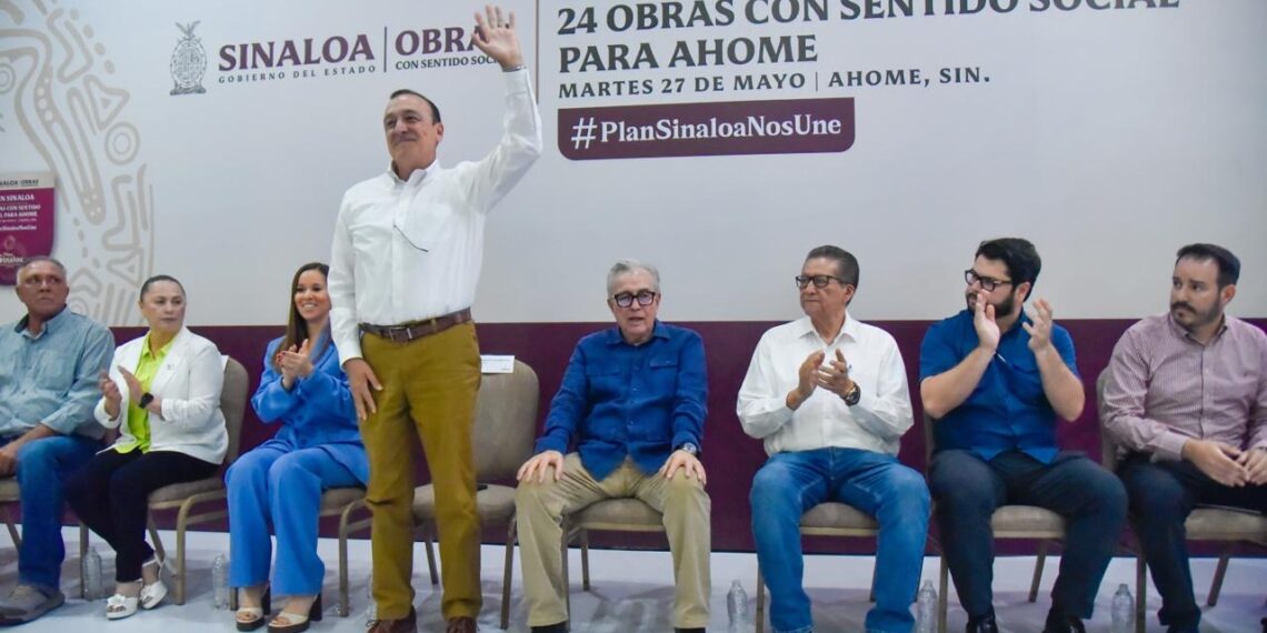 Inician 24 obras con sentido social en Ahome como parte del Plan Sinaloa