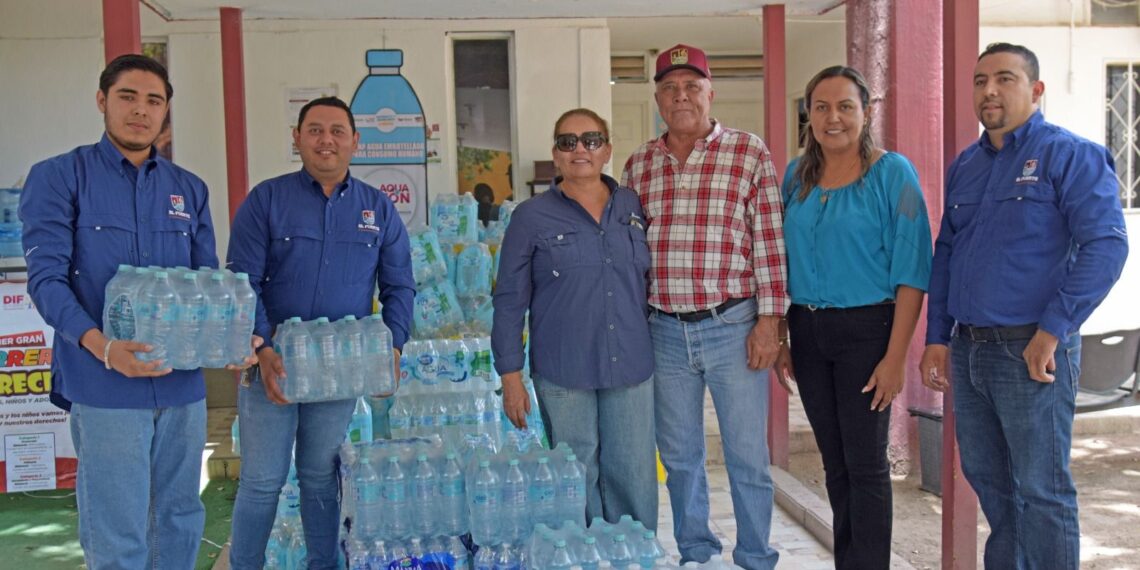 Gobierno de El Fuerte se suma al Aquatón 2025 y recauda cerca de 5 mil litros de agua