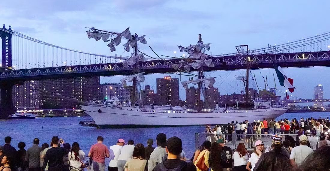 Cadetes del buque escuela Cuauhtémoc ya se encuentran en Veracruz