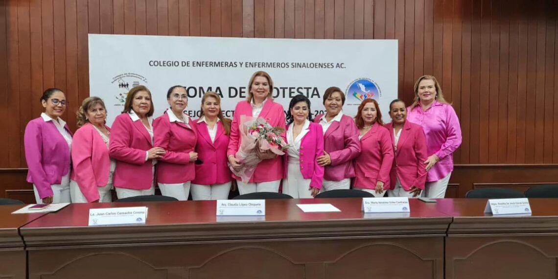 Patricia de Lourdes Retamoza, académica jubilada UAS, nueva presidenta del Colegio de Enfermeras y Enfermeros Sinaloenses A. C. “Unión-Superación-Servicio”