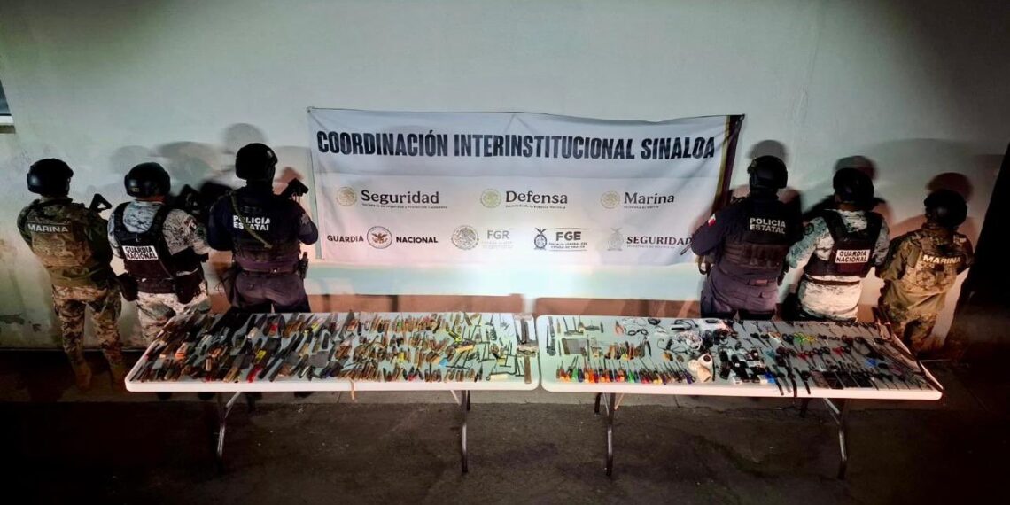 Encuentran 110 cuchilllos durante revisión en el Centro Penitenciario Goros II, en Ahome