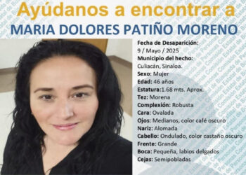 Reportan desaparición de la activista María Patiño en Culiacán